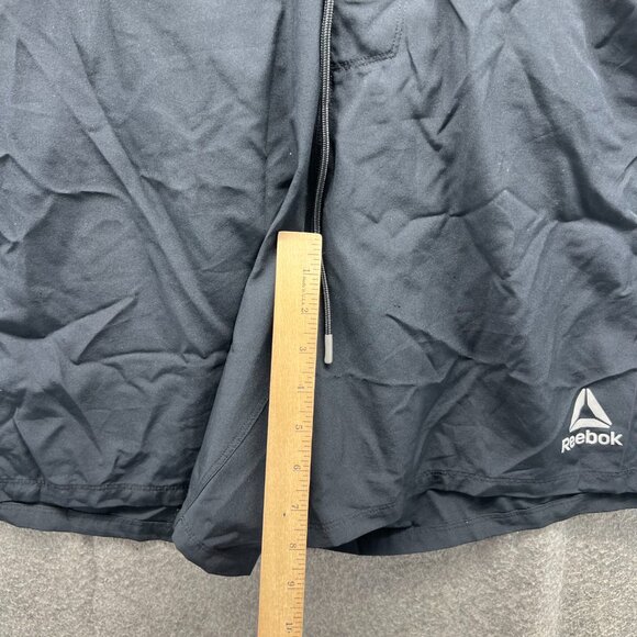 Reebok Shorts Mens XL Black Gray Neon Swim Trunks Quick Dry Drawstring CrossFit - Picture 5 of 11